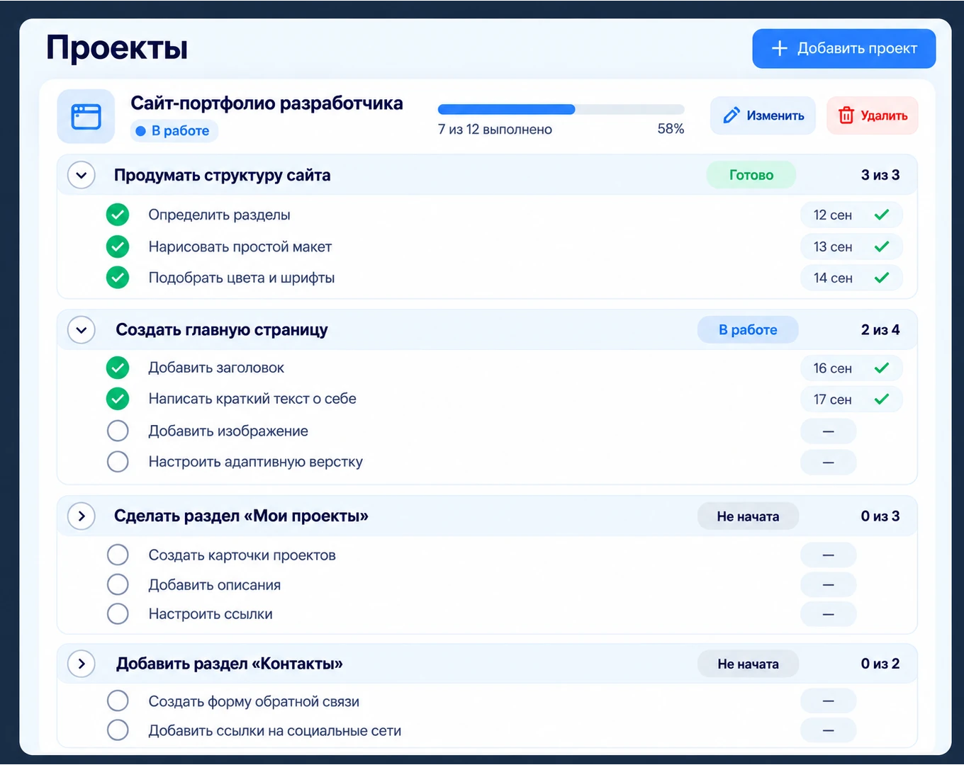 Раз в месяц родитель получает разбор прогресса